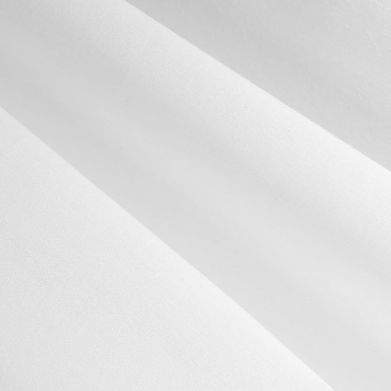 FabricLA 100% Woven Cotton Poplin Fabric 58" Inch Wide by The Yard (4 OZ) | Use for Skirts, Shirts, Dresses, Blouses - White